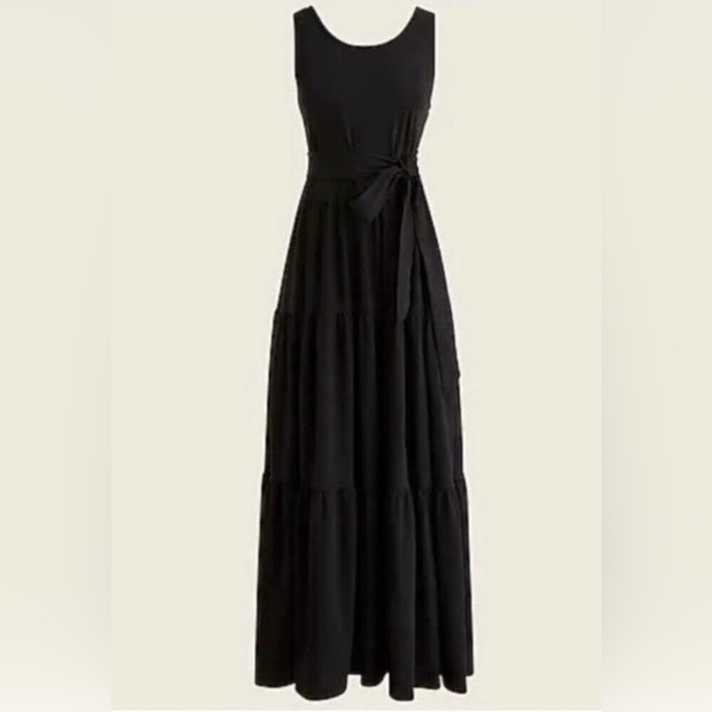 J. Crew Broken In Jersey Tiered Maxi Dress, size M, NWT